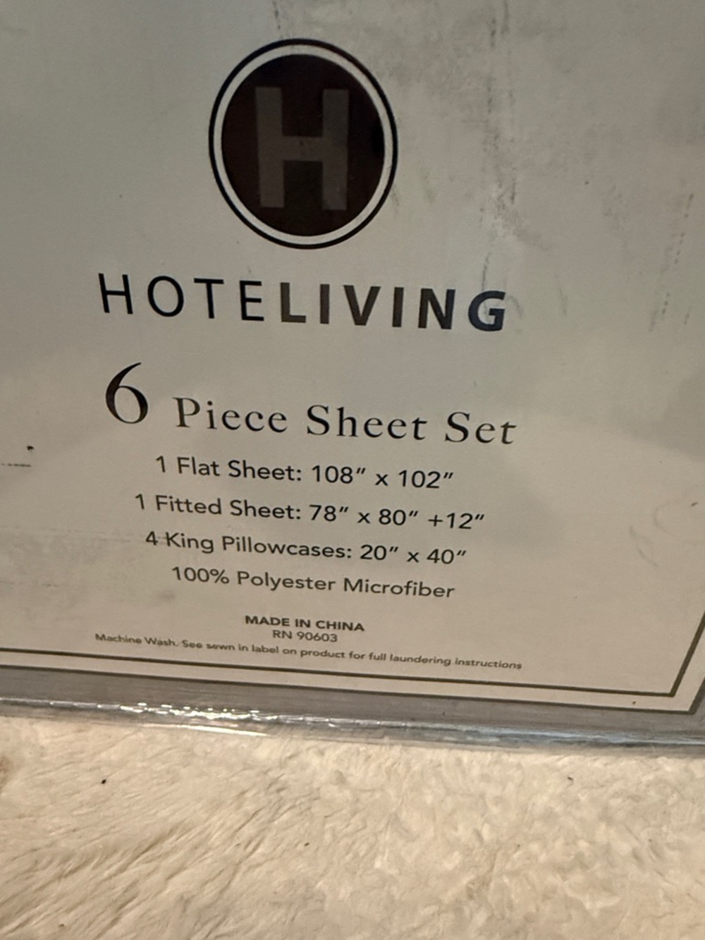 Hotel Collection King 6-Piece Sheet Set - Light Gray - Picture 3 of 4